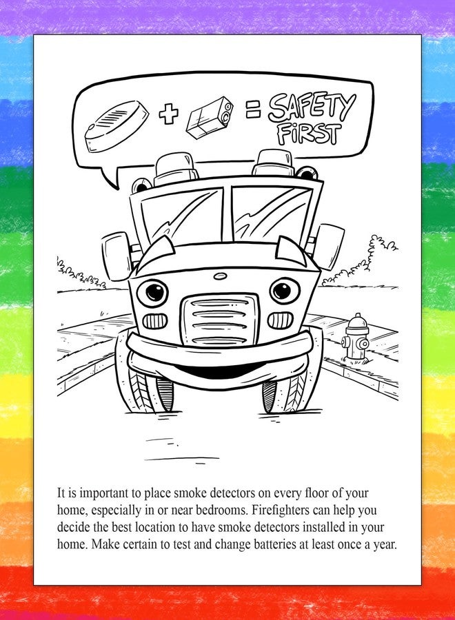 ZOCO - A Visit to The Fire Station Coloring & Activity Books (25 Bulk Pack, with Crayons) - Fire Safety & Prevention Items for Kids - Image 5